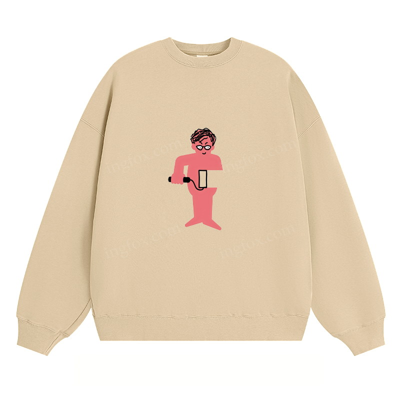 Playful Cartoon Character - Classic Unisex Fit Crewneck Sweatshirt