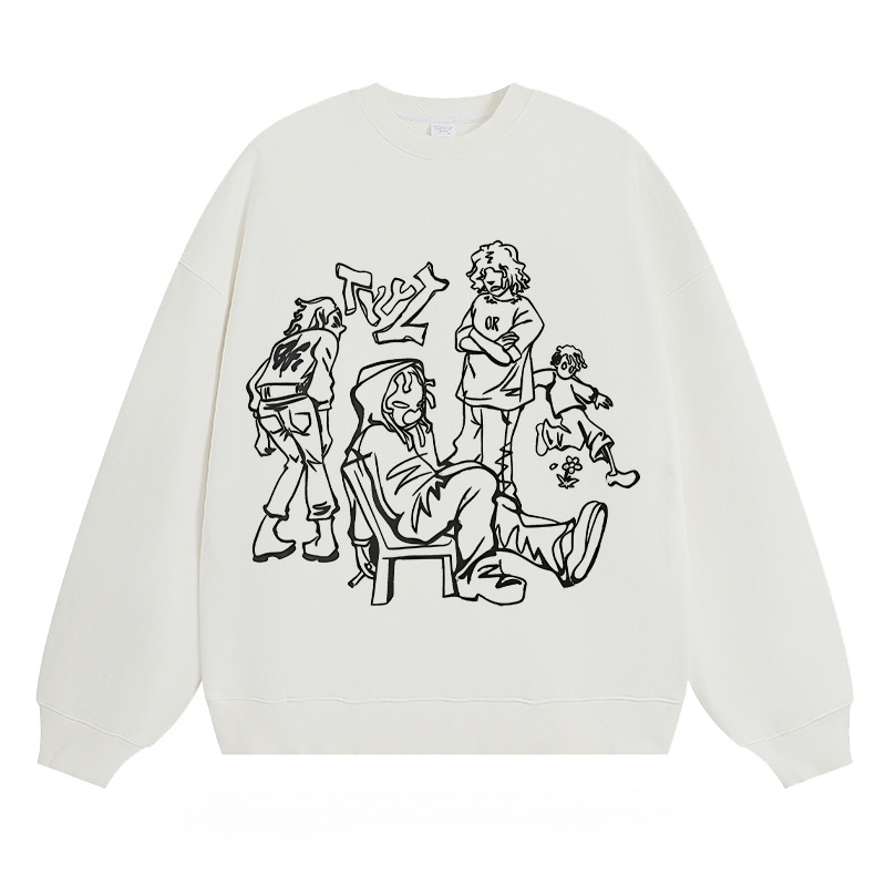 Casual Group Sketch - Classic Unisex Fit Crewneck Sweatshirt
