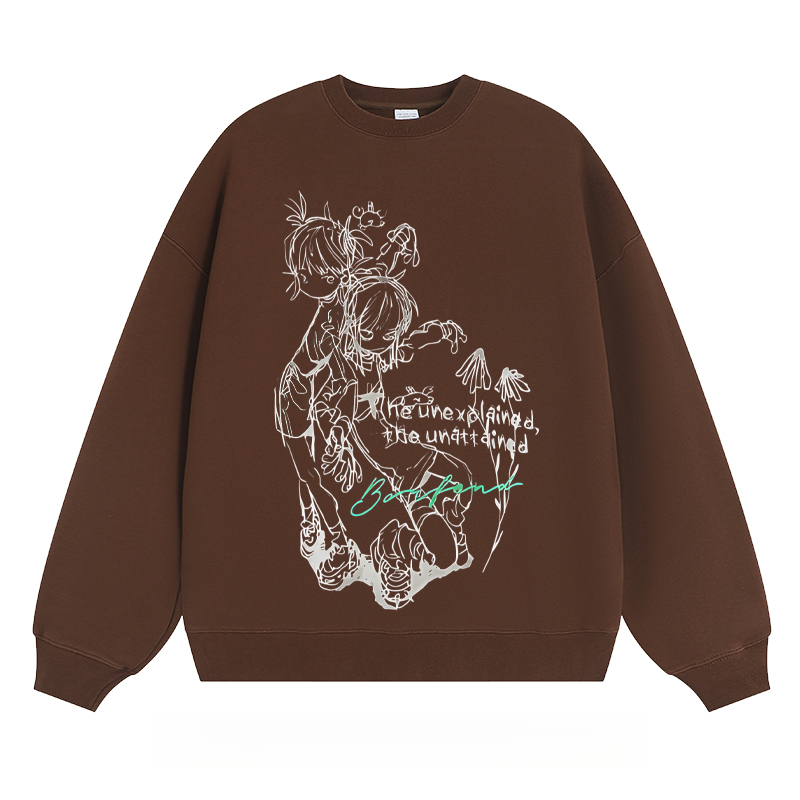 Anime - Style Sketch Crewneck Sweatshirt
