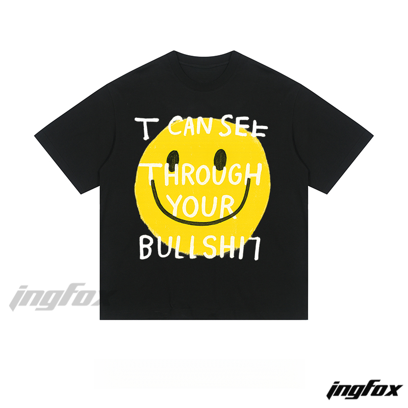 Smiley Sarcasm - Loose Fit Short Sleeve T - Shirt