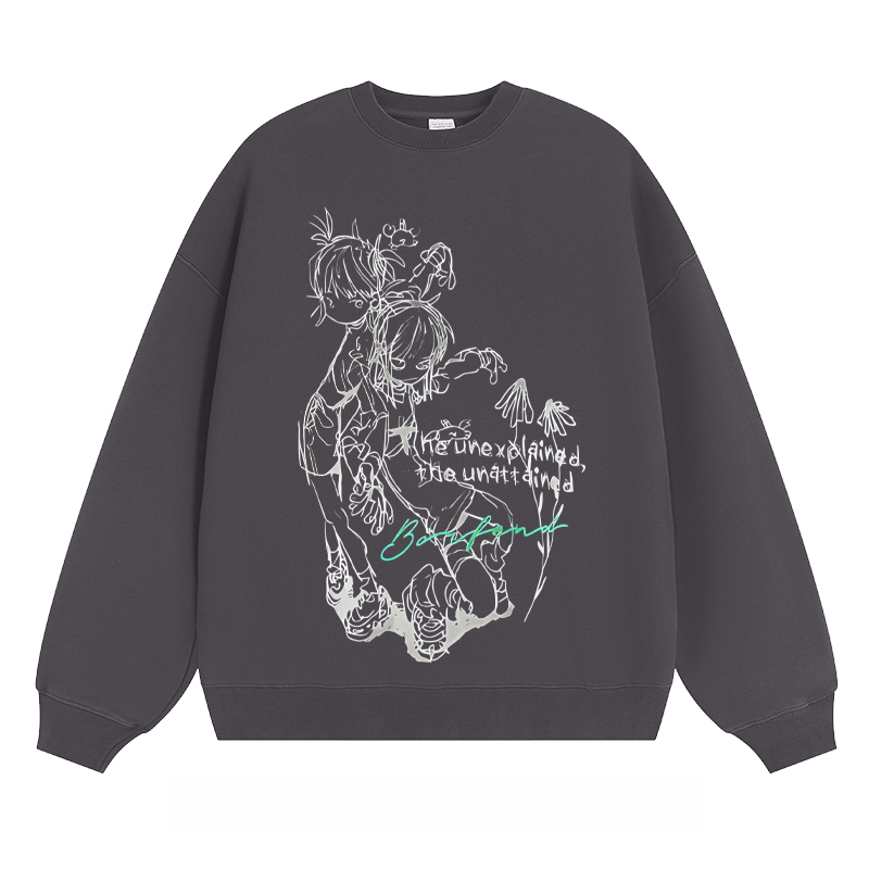 Anime - Style Sketch Crewneck Sweatshirt