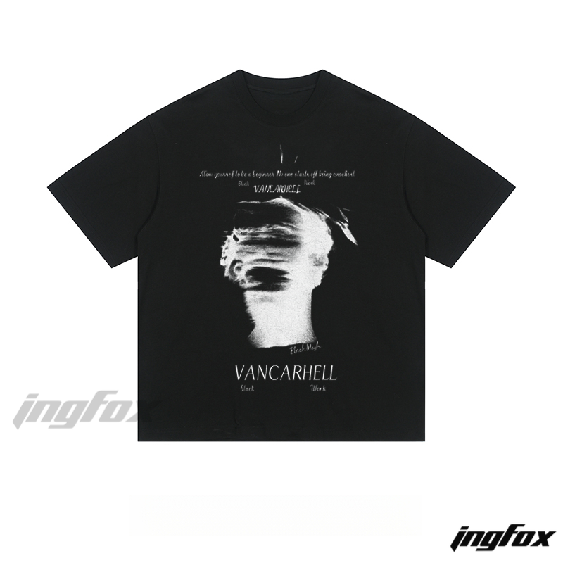 VANCARHELL Abstract Portrait - Loose Fit Short Sleeve T - Shirt
