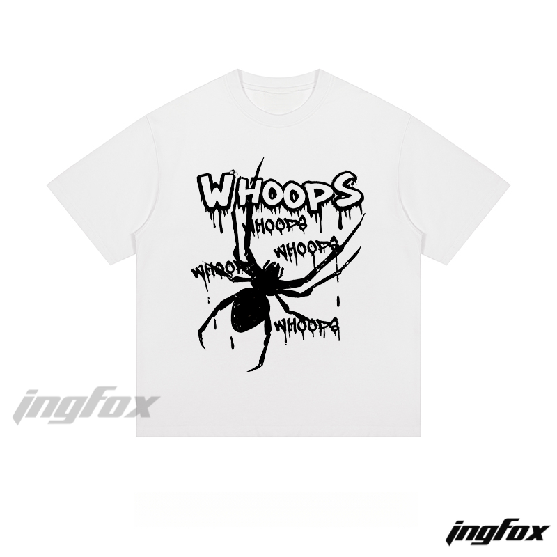 “WHOOPS” Graphic - Loose Fit Short Sleeve T - Shirt