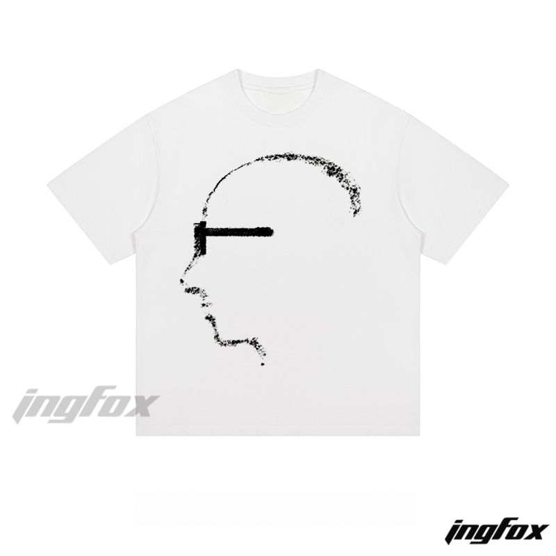 Abstract Silhouette - Loose Fit Short Sleeve T - Shirt