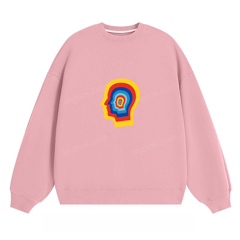 Rainbow Head Silhouette - Classic Unisex Fit Crewneck Sweatshirt