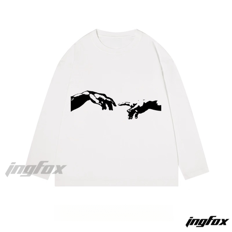 Creation of Adam Hands - Classic Cotton Long Sleeve Tee