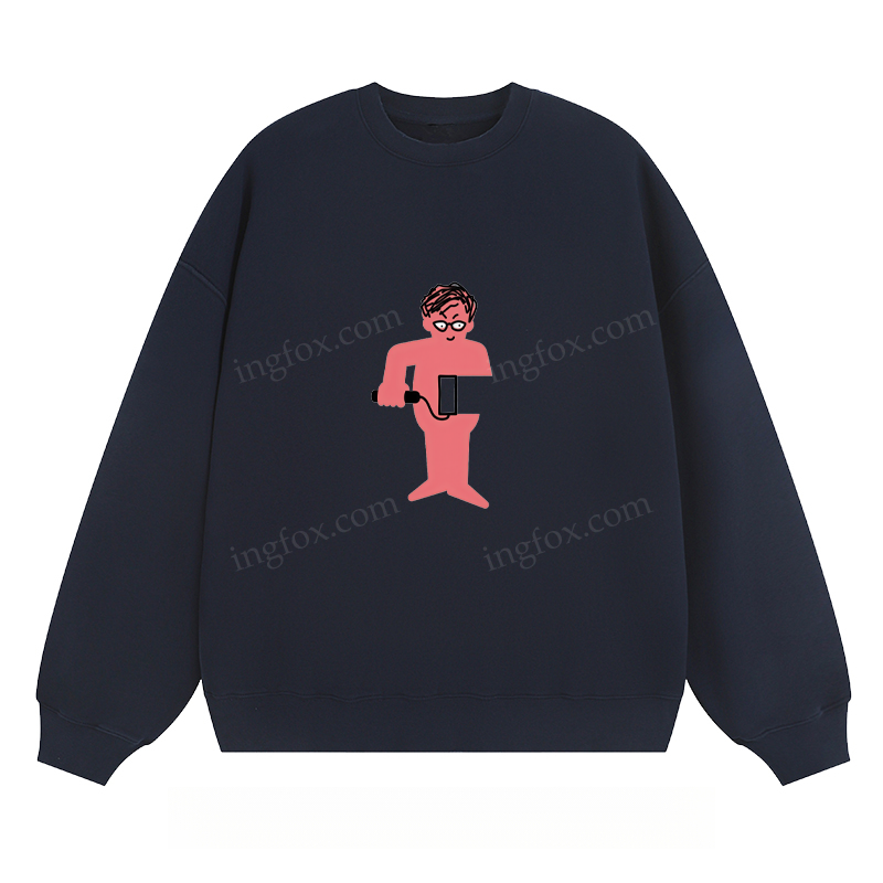 Playful Cartoon Character - Classic Unisex Fit Crewneck Sweatshirt