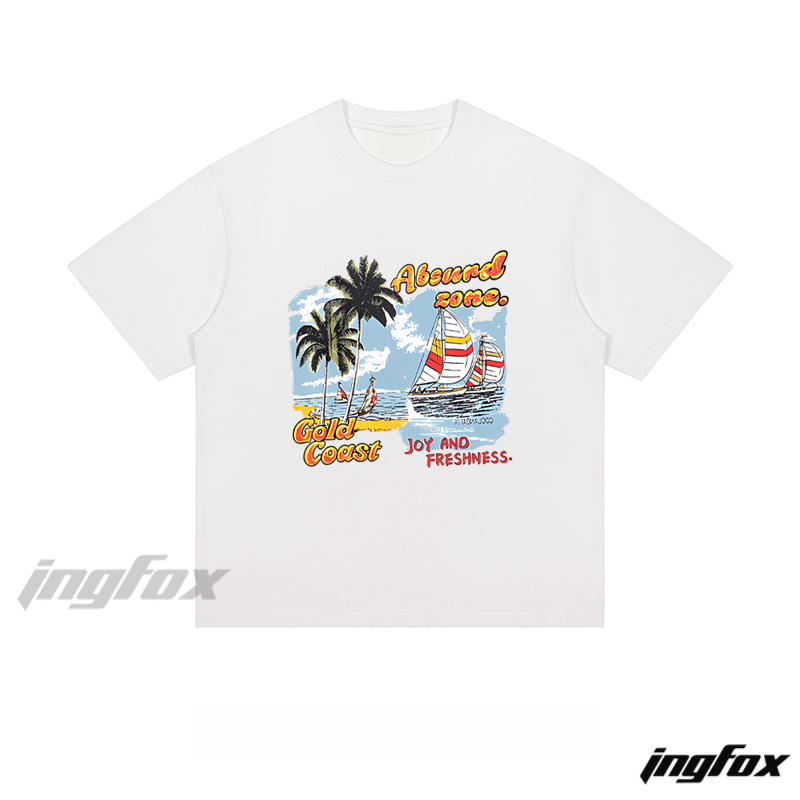 Gold Coast Beach Scene - Loose Fit Short Sleeve T-Shirt