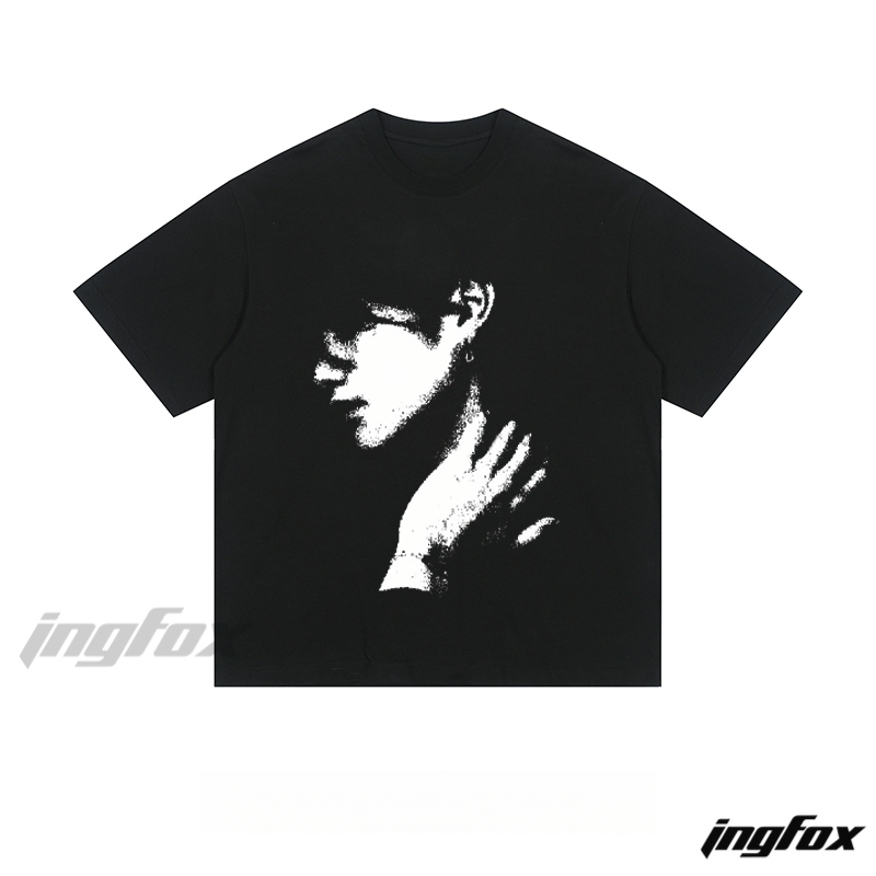 Artistic Silhouette Portrait - Loose Fit Short Sleeve T-Shirt