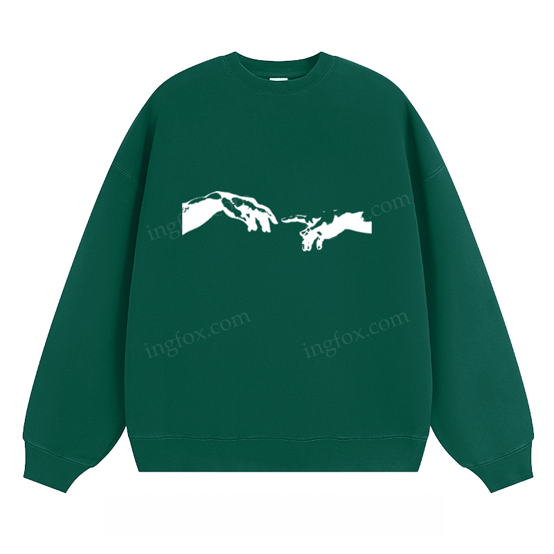 The Creation of Adam Hands - Classic Unisex Fit Crewneck Sweatshirt