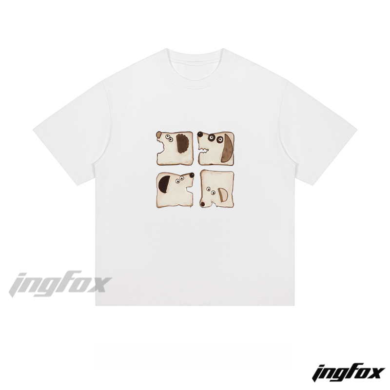 Cute Dog Toast - Loose Fit Short Sleeve T - Shirt