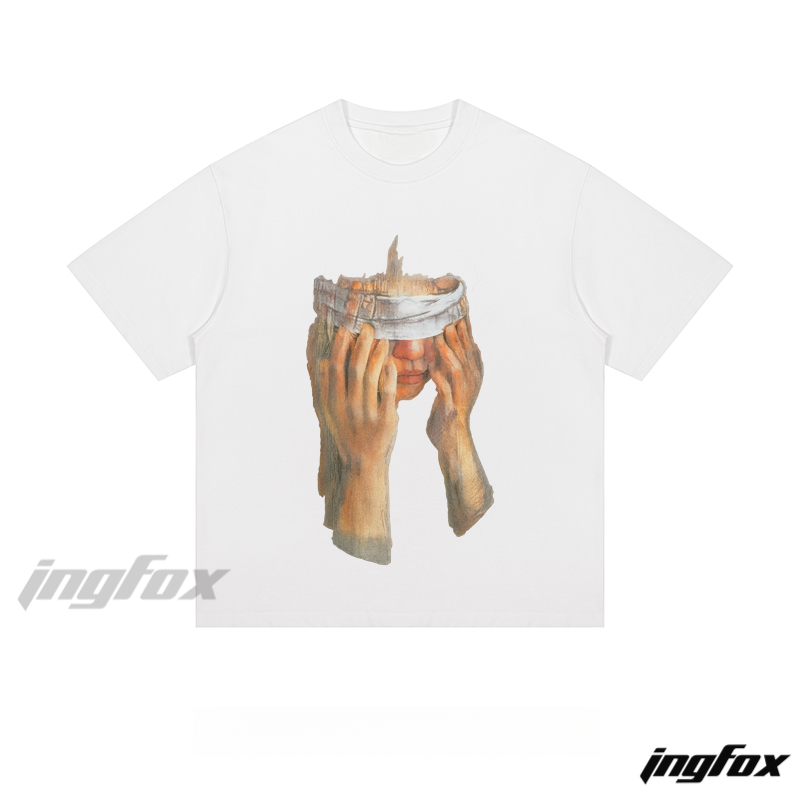 Surreal Headpiece Art - Loose Fit Short Sleeve T - Shirt