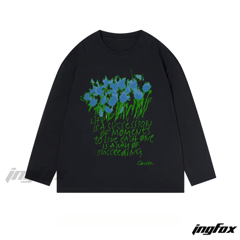 Corita - Style Inspirational Graphic - Classic Cotton Long Sleeve Tee