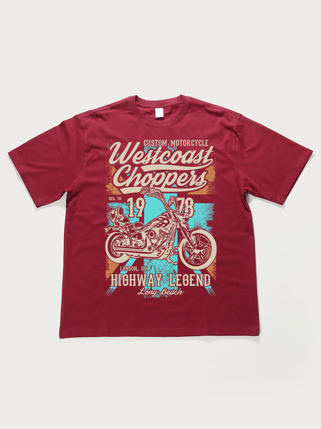 Westcoast Choppers 1978 Highway Legend - Unisex Retro Cotton Short Sleeve T-Shirt