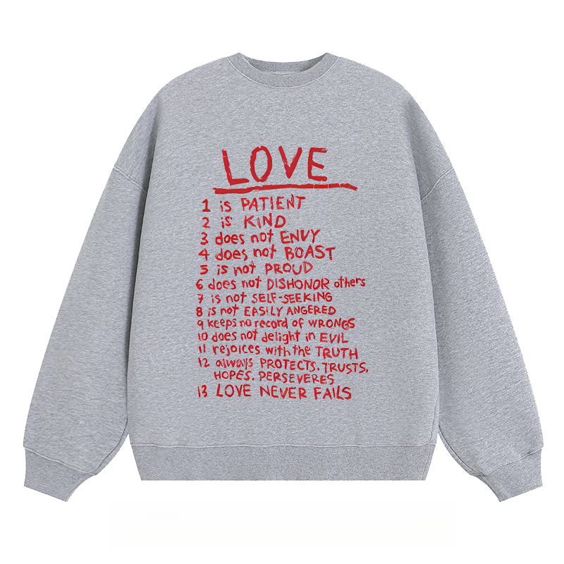 "LOVE" - Classic Unisex Fit Crewneck Sweatshirt