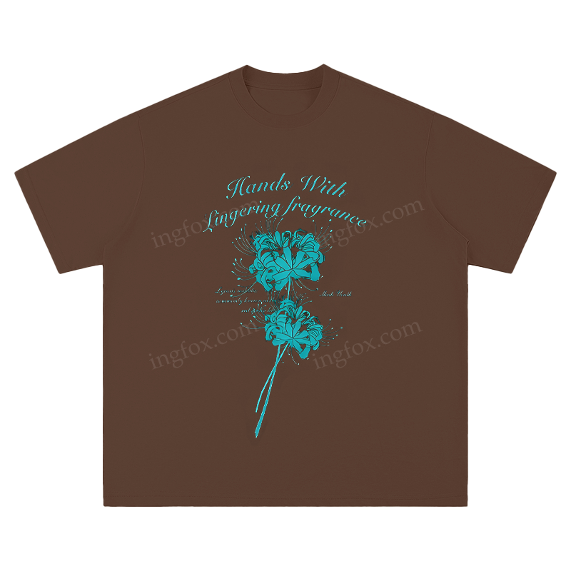 " Hands With Lingering Fragrance" Floral - Unisex Fit Short Sleeve T - Shirt