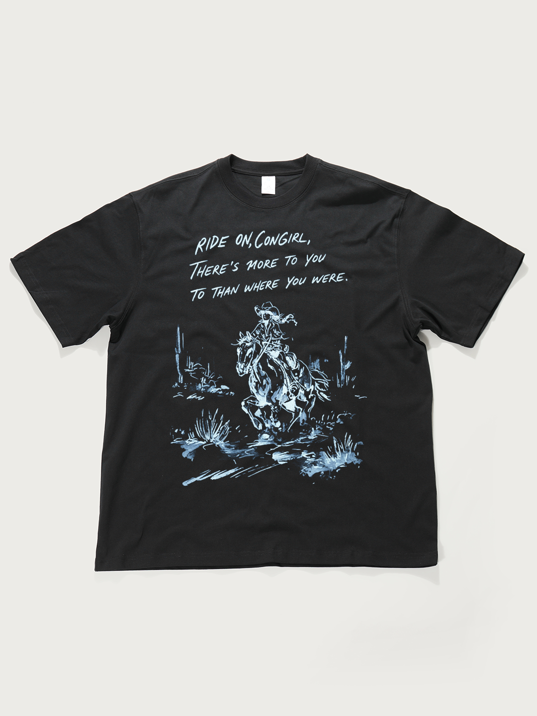 Ride On, Cowgirl - Unisex Retro Cotton Short Sleeve T-Shirt