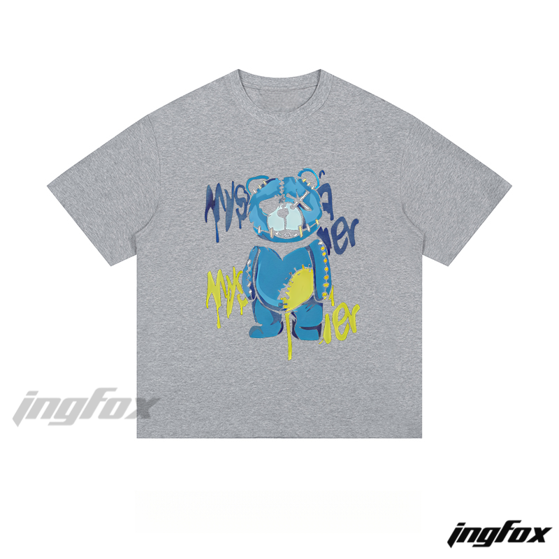 Graffiti Bear - Loose Fit Short Sleeve T - Shirt