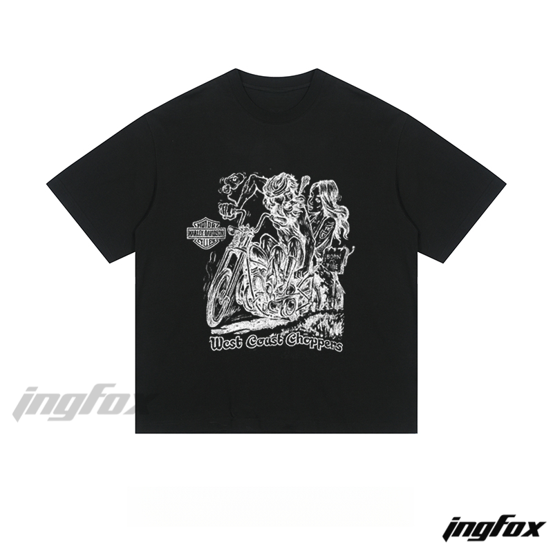 West Coast Choppers Motorcycle Graphic - Loose Fit Short Sleeve T-Shirt