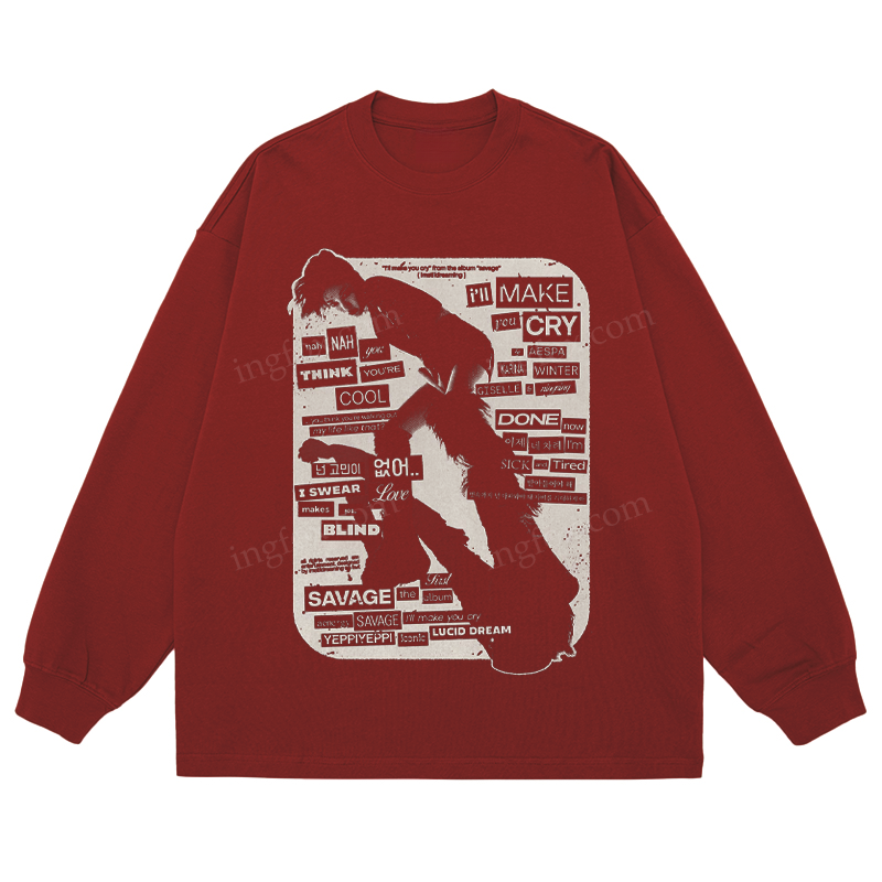 K - Pop Collage - Classic Unisex Fit Cotton Long Sleeve Tee