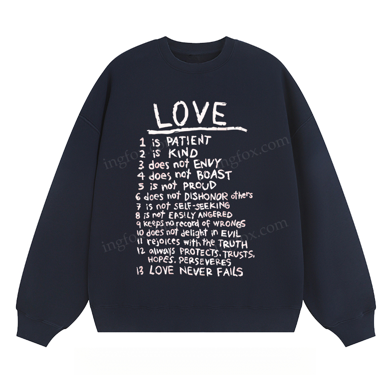 "LOVE" - Classic Unisex Fit Crewneck Sweatshirt