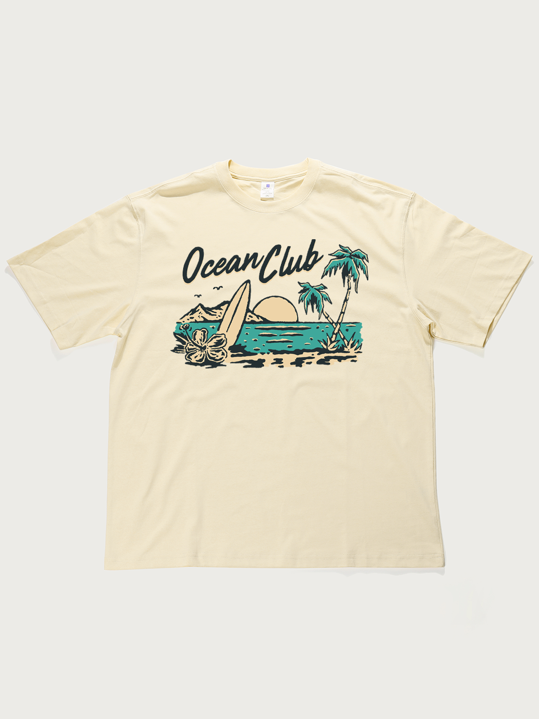 Ocean Club Beach - Unisex Retro Cotton Short Sleeve T-Shirt