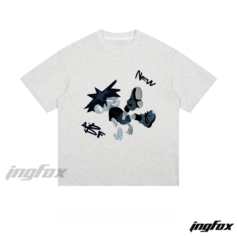 Anime Skater Boy Tee - Loose Fit Short Sleeve T - Shirt