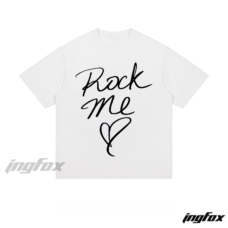 Romantic Rock Script - Loose Fit Short Sleeve T - Shirt