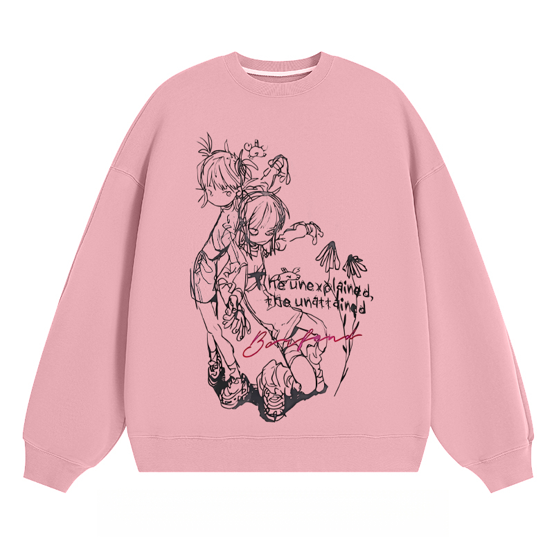 Anime - Style Sketch Crewneck Sweatshirt