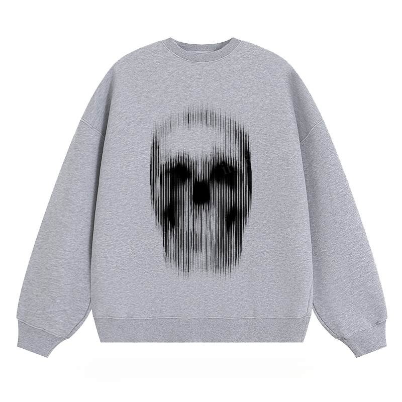 Abstract Skull Graphic - Classic Unisex Fit Crewneck Sweatshirt