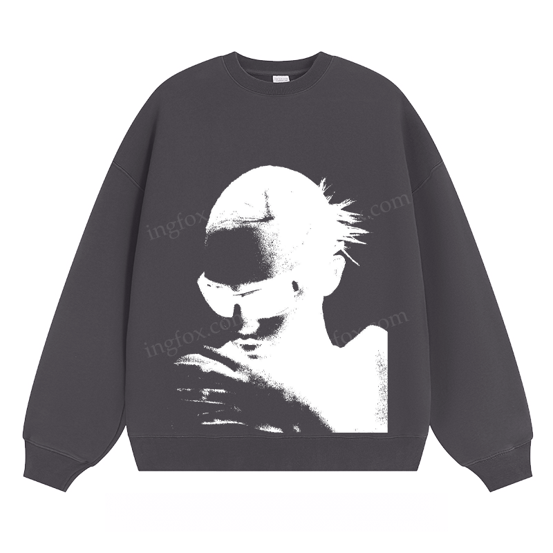 Stylish Portrait - Classic Unisex Fit Crewneck Sweatshirt