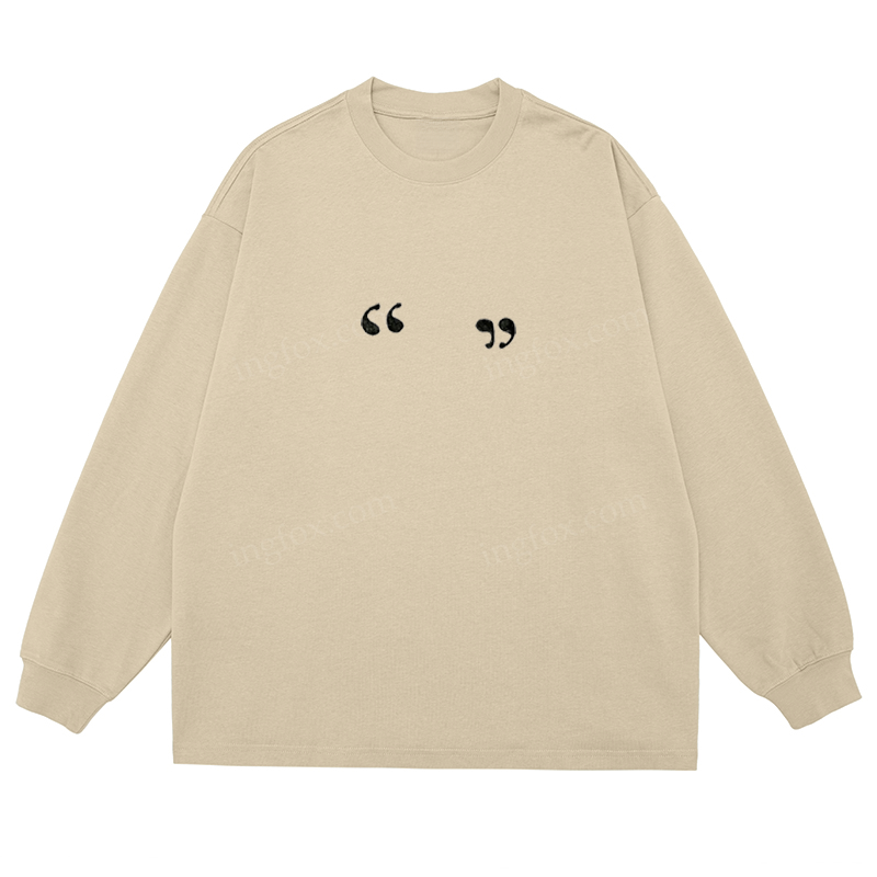 Quote Marks - Classic Unisex Fit Cotton Long Sleeve Tee