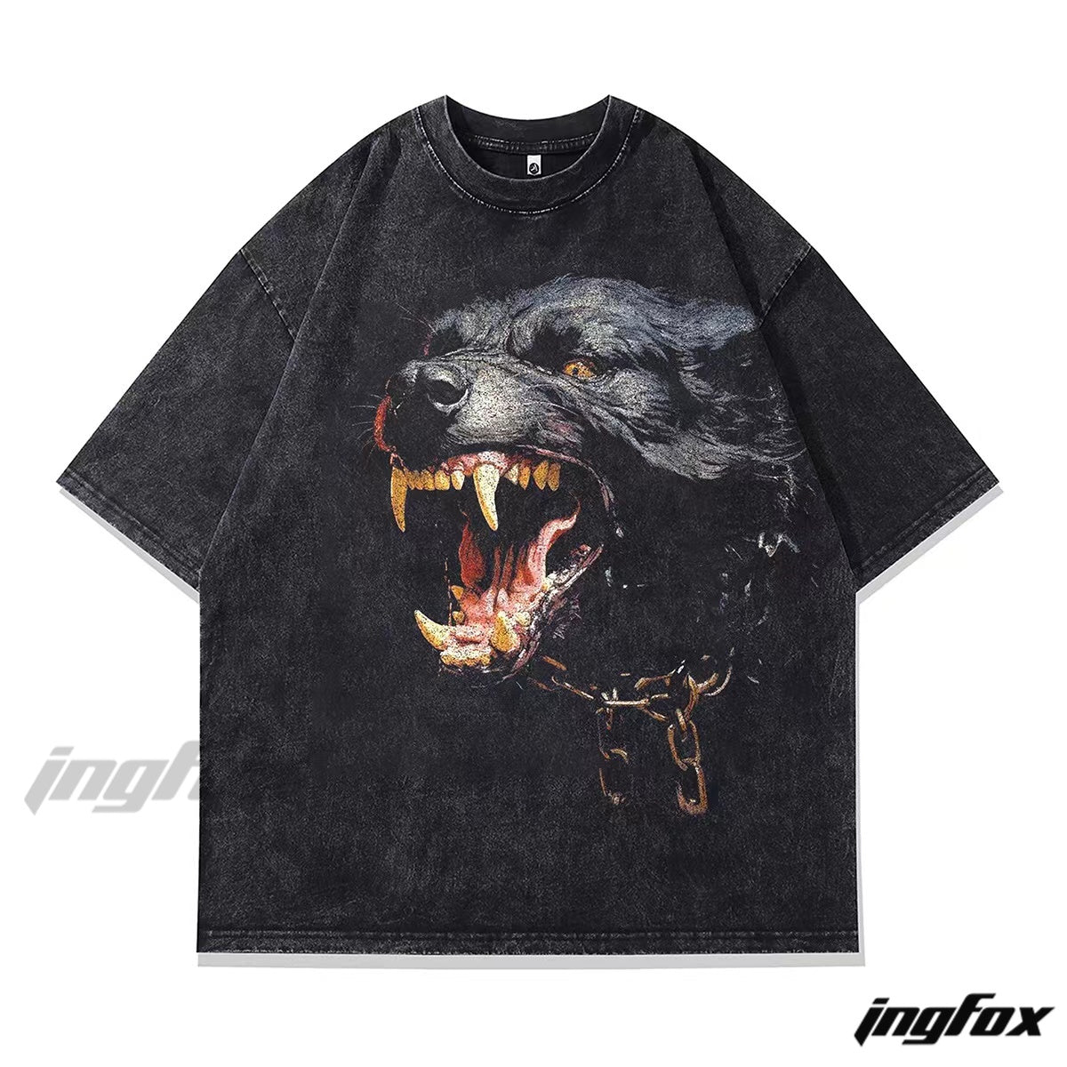 Unleash Your Wild Side with Fear of Death Vintage Washed Oversized T-Shirt