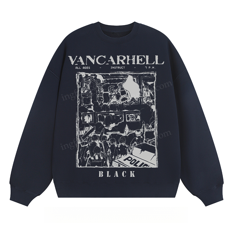 VANCARHELL Black - Classic Unisex Fit Crewneck Sweatshirt