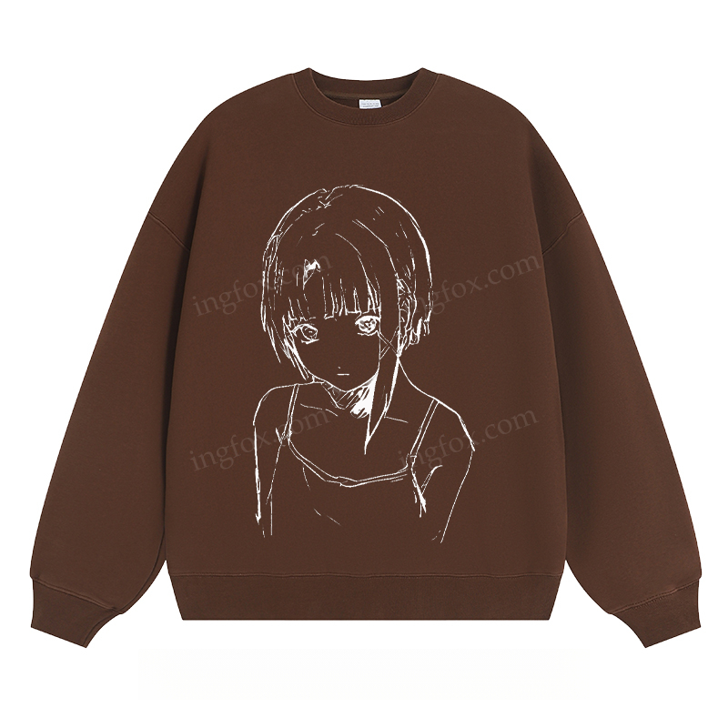 Anime Girl Sketch - Classic Unisex Fit Crewneck Sweatshirt