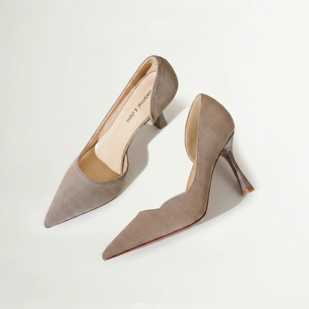 Side-opening high heels