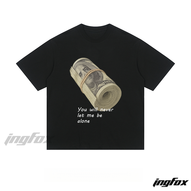 Money Roll & Quote - Loose Fit Short Sleeve T - Shirt