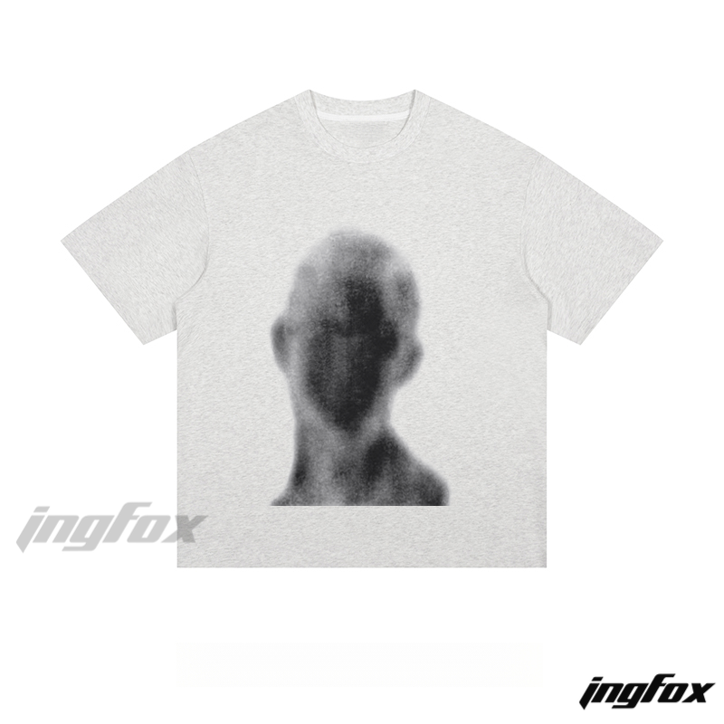 Blurred Silhouette - Loose Fit Short Sleeve T-Shirt
