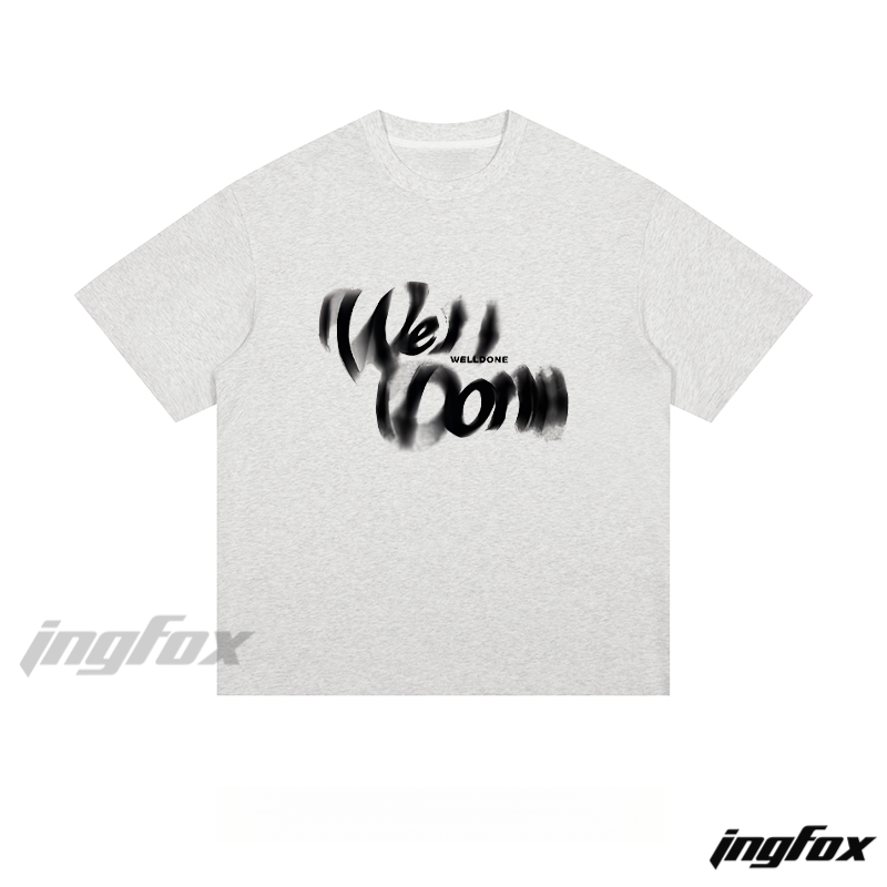WE11DONE Brushstroke - Loose Fit Short Sleeve T - Shirt