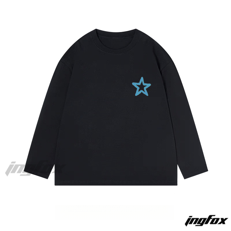 Star Graphic - Classic Cotton Long Sleeve Tee