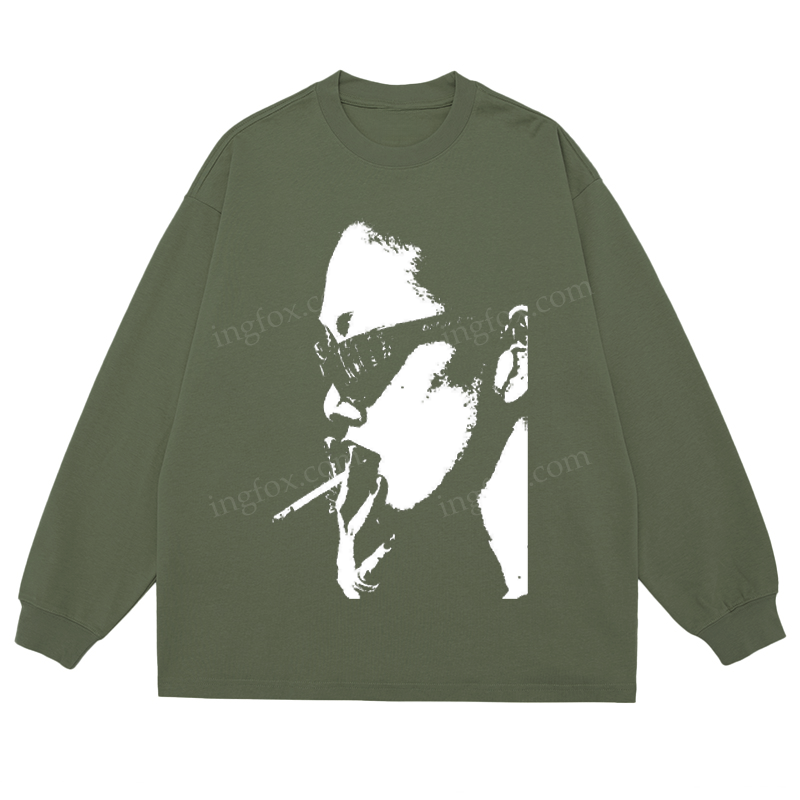 Cool Smoker - Classic Unisex Fit Cotton Long Sleeve Tee