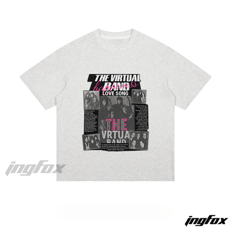 "THE VIRTUAL BAND" Retro Collage - Loose Fit Short Sleeve T-Shirt