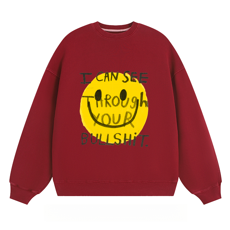 Sarcastic Smiley - Classic Unisex Fit Crewneck Sweatshirt