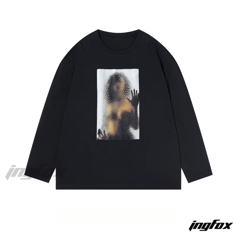 Holographic Figure - Classic Cotton Long Sleeve Tee
