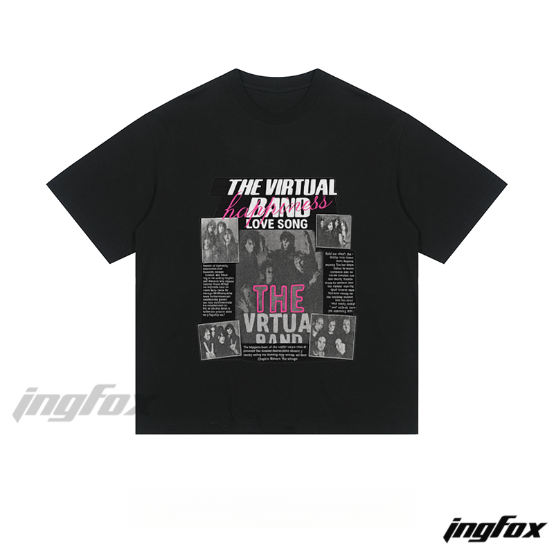 "THE VIRTUAL BAND" Retro Collage - Loose Fit Short Sleeve T-Shirt