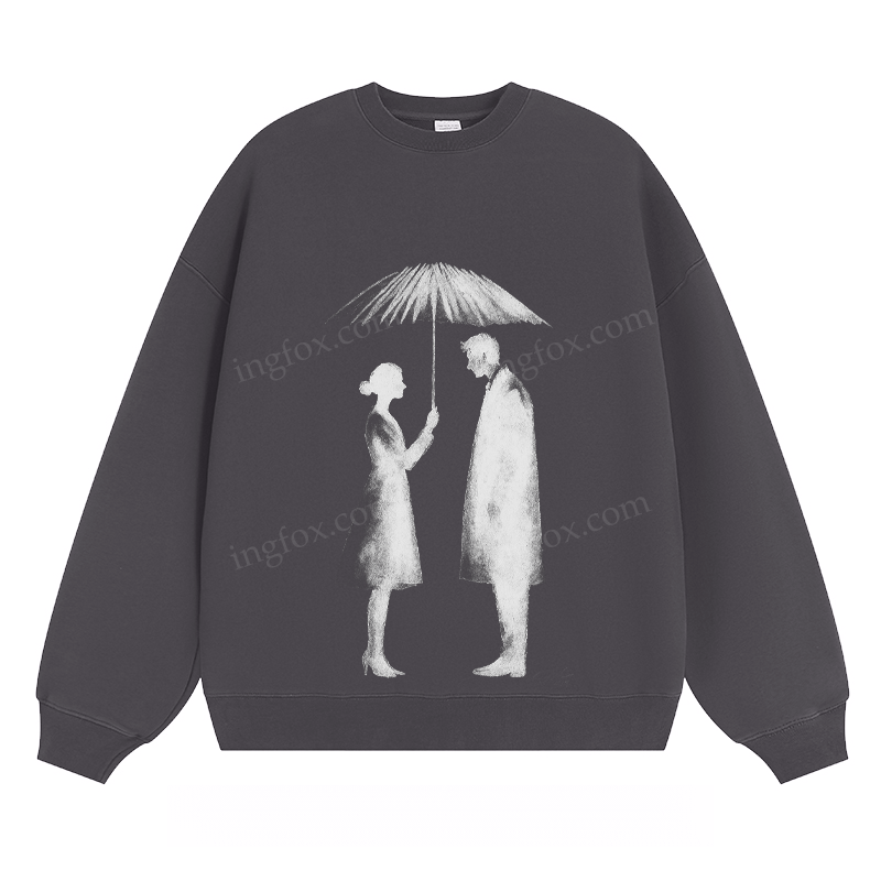 Umbrella Couple - Classic Unisex Fit Crewneck Sweatshirt