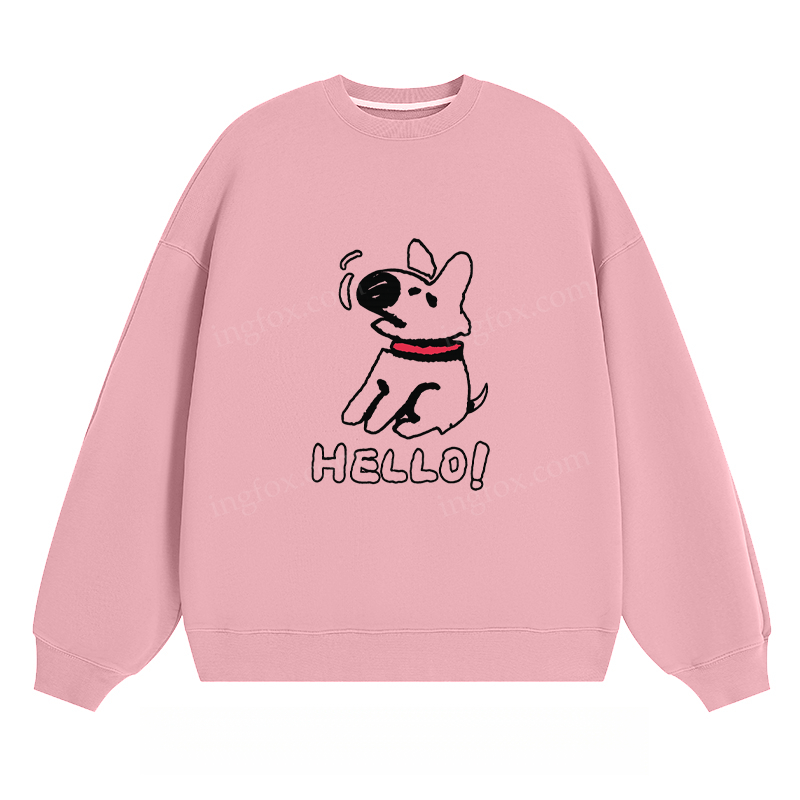 Hello Dog - Classic Unisex Fit Crewneck Sweatshirt