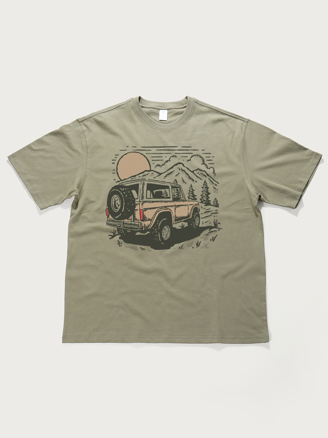 Off-Road Mountain - Unisex Retro Cotton Short Sleeve T-Shirt