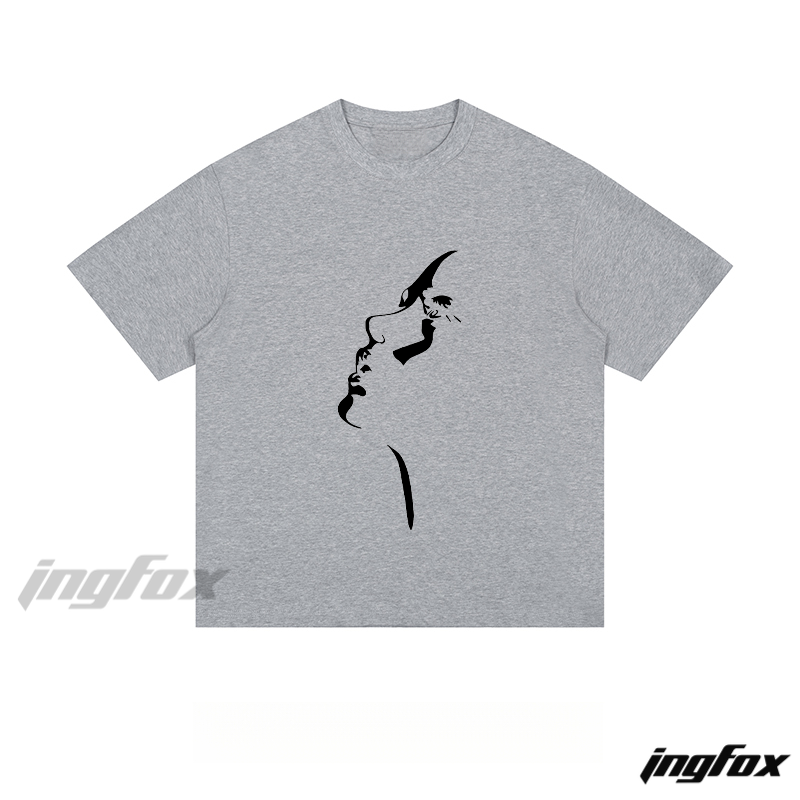 Abstract Profile Silhouette - Loose Fit Short Sleeve T-Shirt