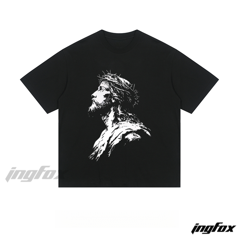 Crown of Thorns Portrait - Loose Fit Short Sleeve T-Shirt